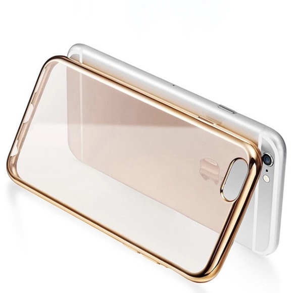 FINAL SALE iPhone 7+/8+ Case Gold Border Plating - Picture 3 of 6